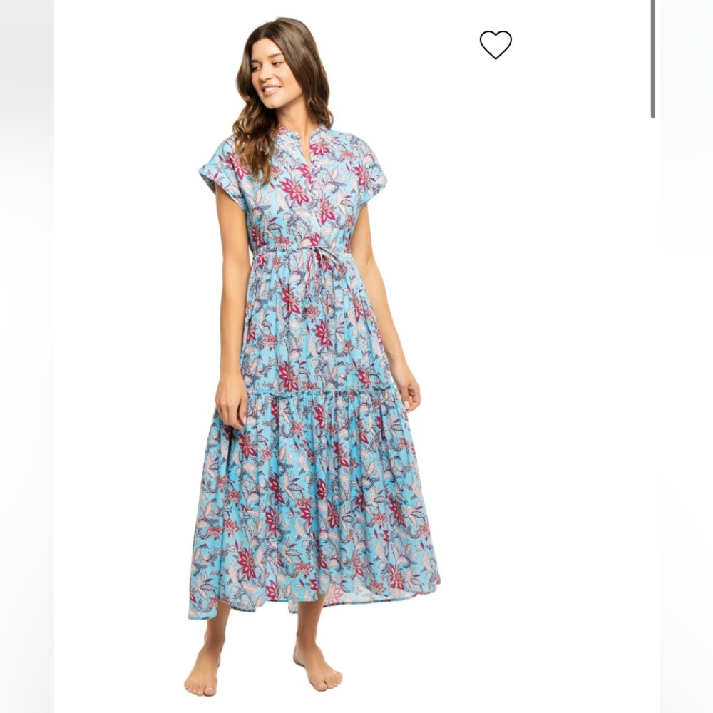 Mumi midi dress -TENANGO PRINT BLUE